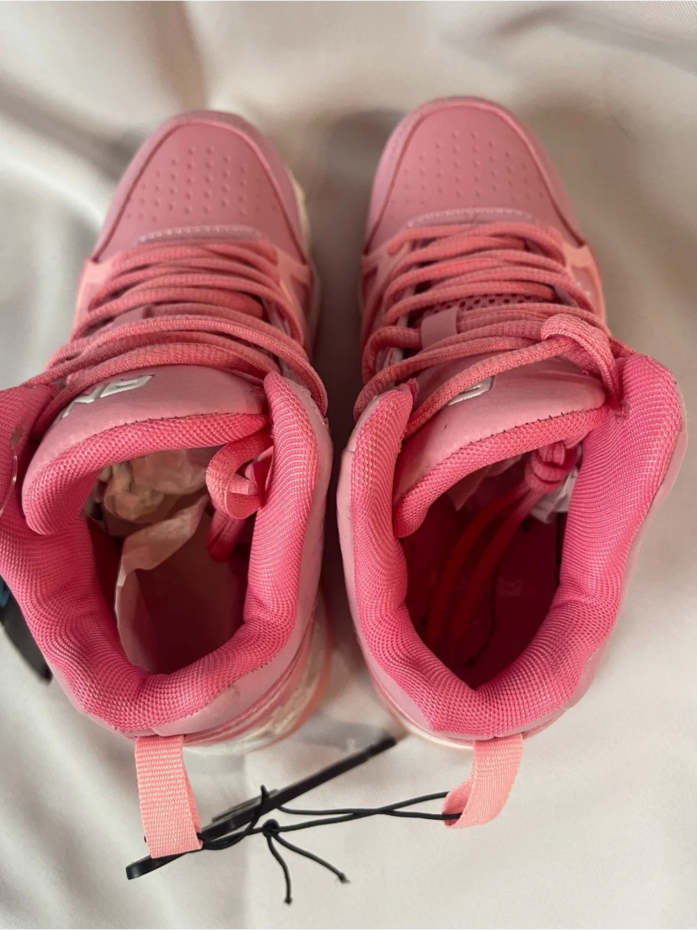 Pink High-Top Kids Sneakers